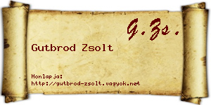 Gutbrod Zsolt névjegykártya