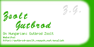 zsolt gutbrod business card